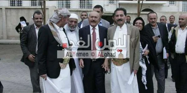 صور علي عبدالله صالح بعد خروجه من العملية