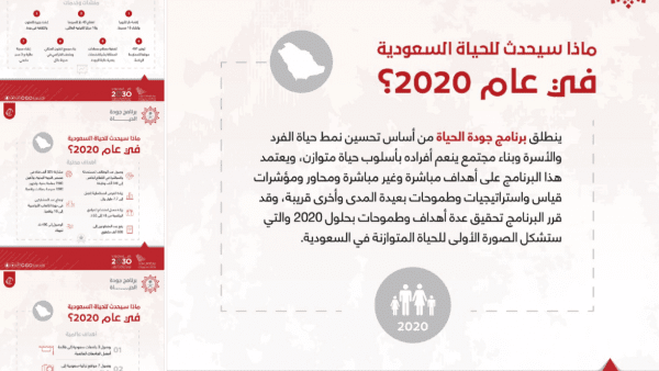 برنامج جودة الحياة 2020 في المملكة العربية السعودية ضمن رؤية 2030