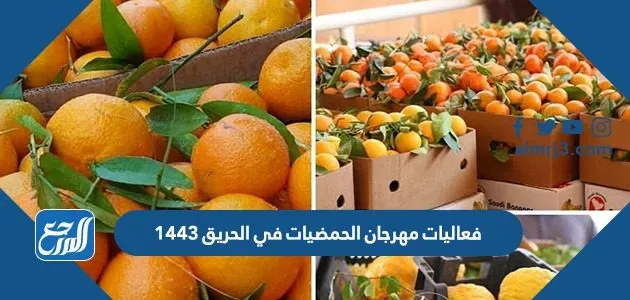 فعاليات مهرجان الحمضيات في الحريق 1443 1 فعاليات مهرجان الحمضيات في الحريق 1443