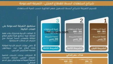 التسجيل في دعم الكهرباء في الأردن 2022 رابط kahraba gov jo التعريفة الجديدة