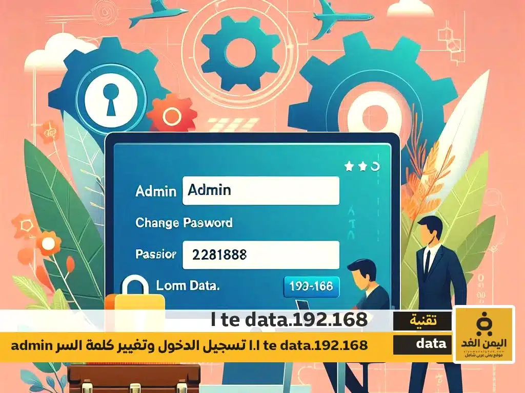 admin تسجيل الدخول وتغيير كلمة السر l.l te data.192.168