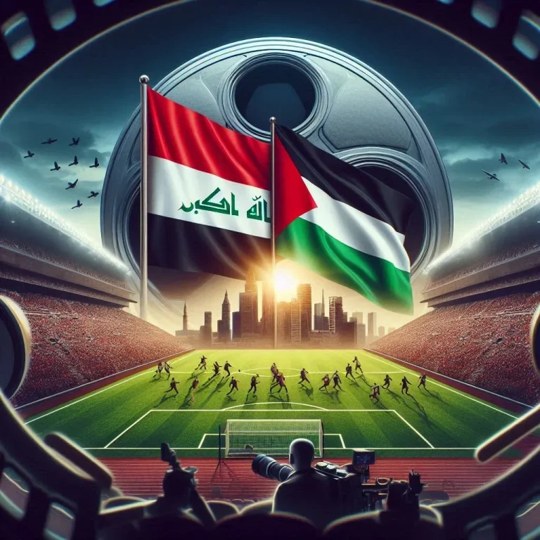 مباراة فلسطين والعراق