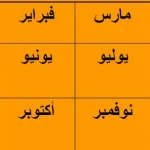 اشهر السنه