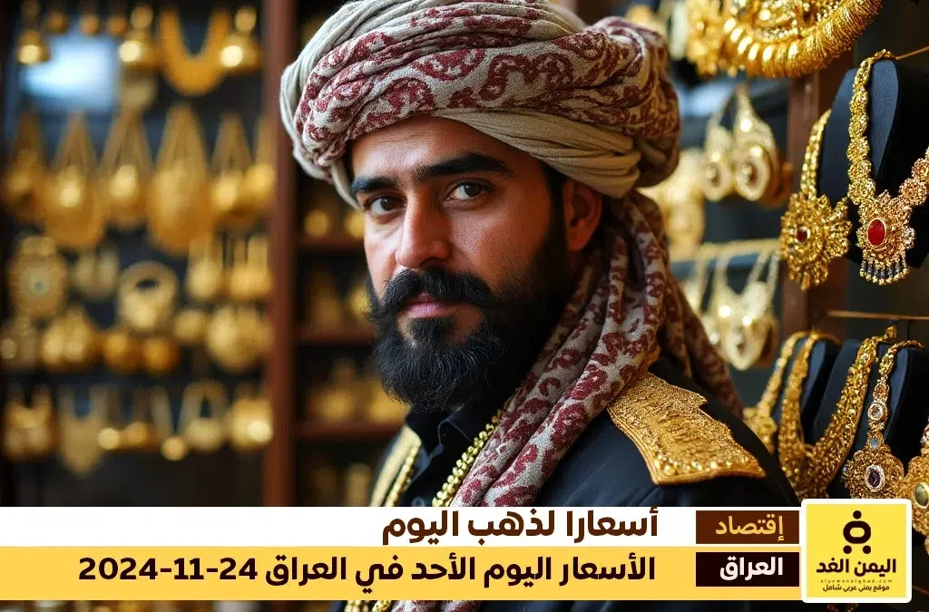 أسعار الذهب في العراق 24-11-2024 من سعر الجرام الذهب اليوم الأحد