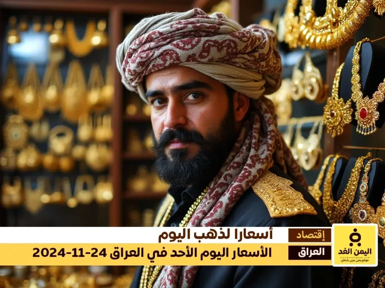 أسعار الذهب في العراق 24-11-2024 من سعر الجرام الذهب اليوم الأحد