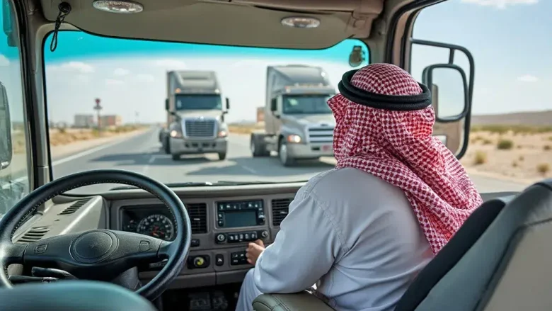 شاحنات أجنبية مخالفة