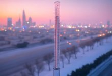 صورة درجة حرارة اليوم 3 درجات موجه برد على الرياض في السعودية