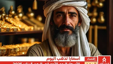 أسعار الذهب في اليمن 5-1-2025