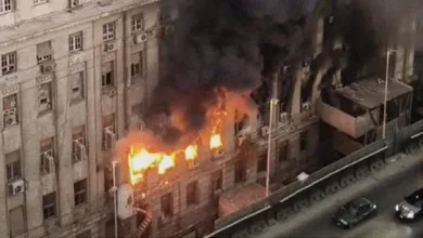 حريق سنترال رمسيس