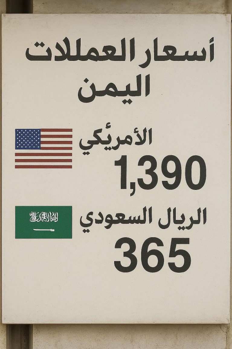 سعر الصرف في عدن اليوم 1 أغسطس 2025