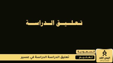 تعليق الدراسة في عسير اليوم